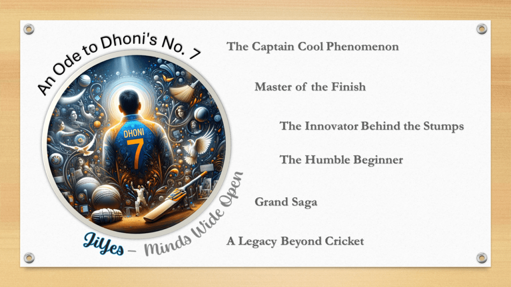 Dhoni’s No. 7: A JiYes’ reflection with “MindsWideOpen”